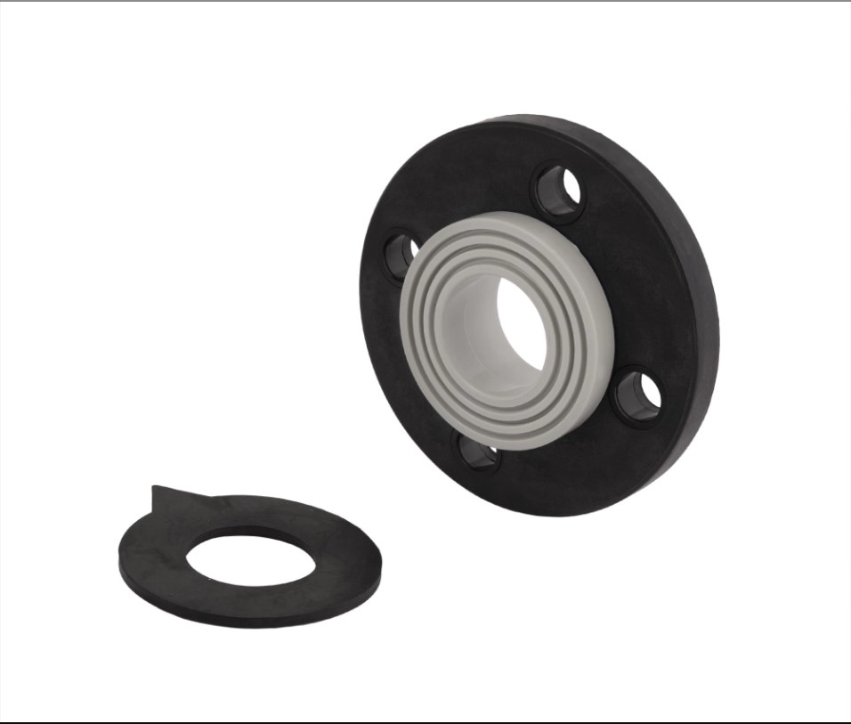 Комплект фланцевого з’єднання 50 (стал. фланець з покриттям / втулка під сталев. фланець / силікон. прокладка), Blue Ocean